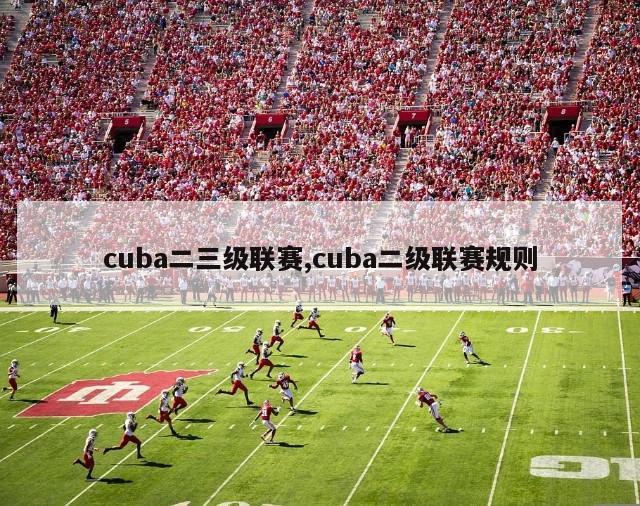 cuba二三级联赛,cuba二级联赛规则